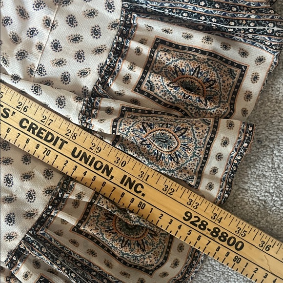 Free People Elegant Beige Patterned Dress size Small - Picture 9 of 10